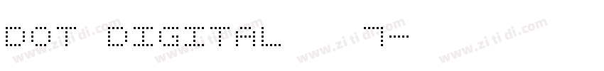 Dot Digital   7字体转换